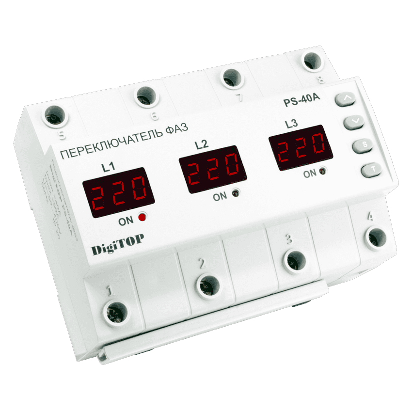 Реле digitop купить. Переключатель фаз DIGITOP PS-63a. Реле напряжения DIGITOP VP-3f63a. Реле напряжения трехфазное DIGITOP VP-3f63a. Реле напряжения трехфазное 63а DIGITOP.