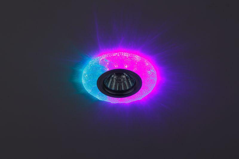 Светильник DK LD6 BL/WH декор со светодиодной подсветкой голубой ЭРА Б0019210