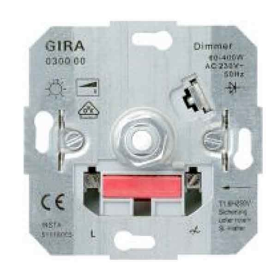 Механизм поворотного светорегулятора Gira , 400 Вт, 030000