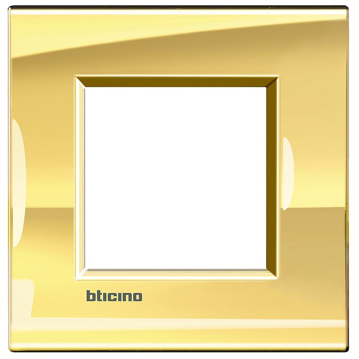 Рамка 1 пост BTicino LIVING LIGHT, золотой, LNA4802OA