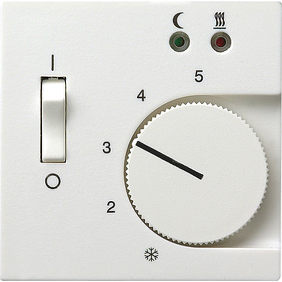 Накладка на термостат Gira SYSTEM 55, белый матовый, 149427