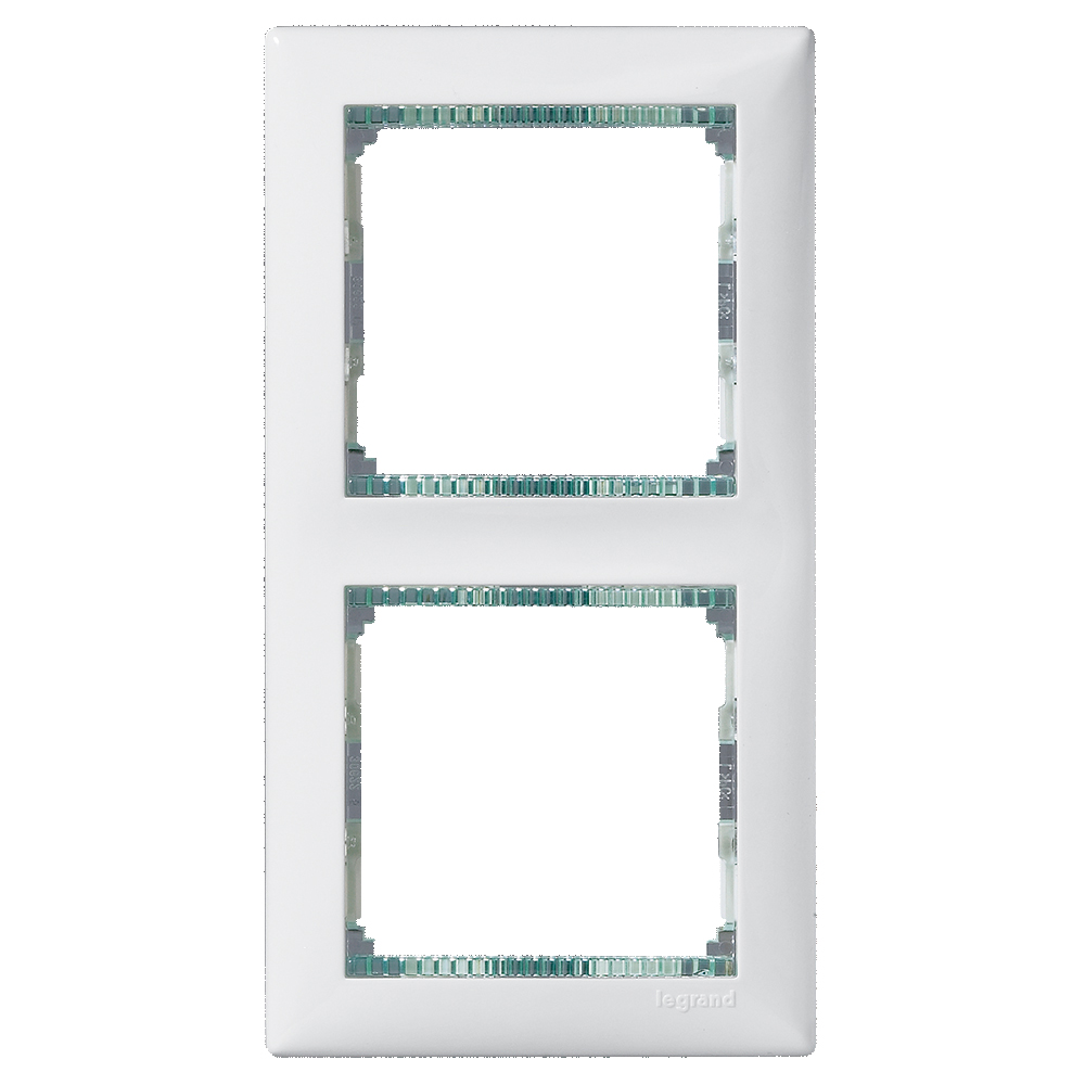 Рамка 2п вер Бел/Крист Valena