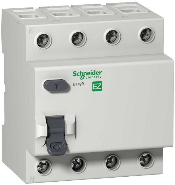 Выключатель дифференциального тока (УЗО) Schneider Electric 4п 40А 30мА тип AC EASY9  EZ9R34440