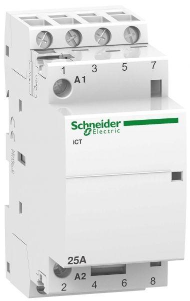 Контактор Schneider Electric модульный iСТ Acti9 25А 4п 4НО 230/240В A9C20834
