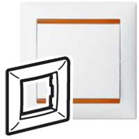 Рамка 1п Бел/Янт Valena