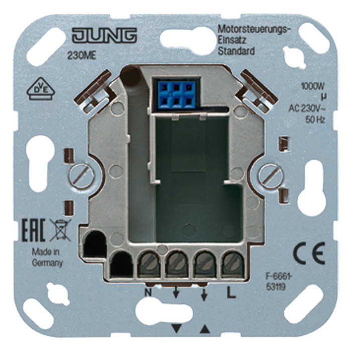 Механизм кнопочного выключателя для жалюзи Jung коллекции JUNG, электронный, 230ME