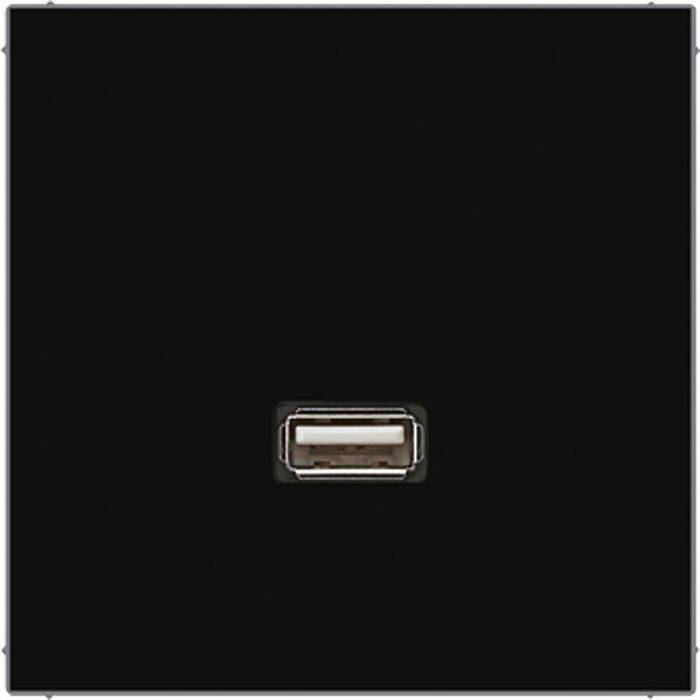 Розетка USB Jung LS 990, черный, MALS1122SW