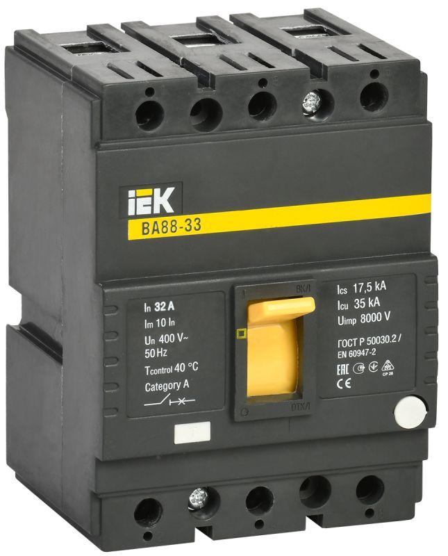 Автоматический выключатель IEK 3п 32А 35кА ВА 88-33  SVA20-3-0032