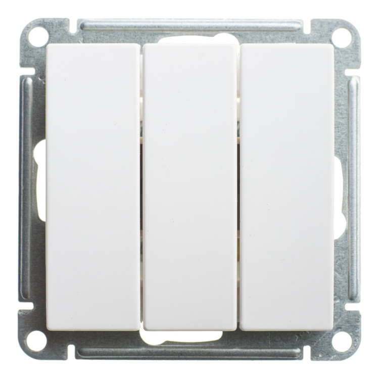 Трехклавишный выключатель Schneider Electric W59, белый, VS0510-351-1-86