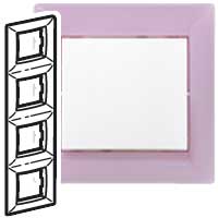 Рамка 4п вер Виола Valena