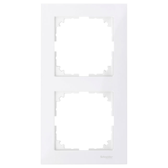 Рамка 2 поста Schneider Electric MERTEN M-PURE, полярно-белый, MTN4020-3619