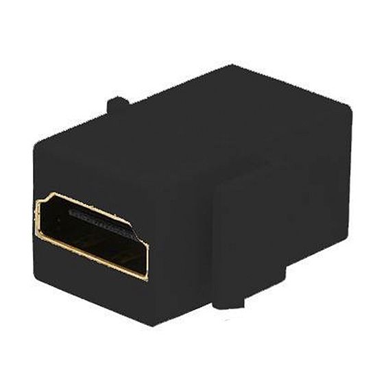 Розетка HDMI FEDE FEDE МЕХАНИЗМЫ И НАКЛАДКИ, скрытый монтаж, черный, FD-210HD-M