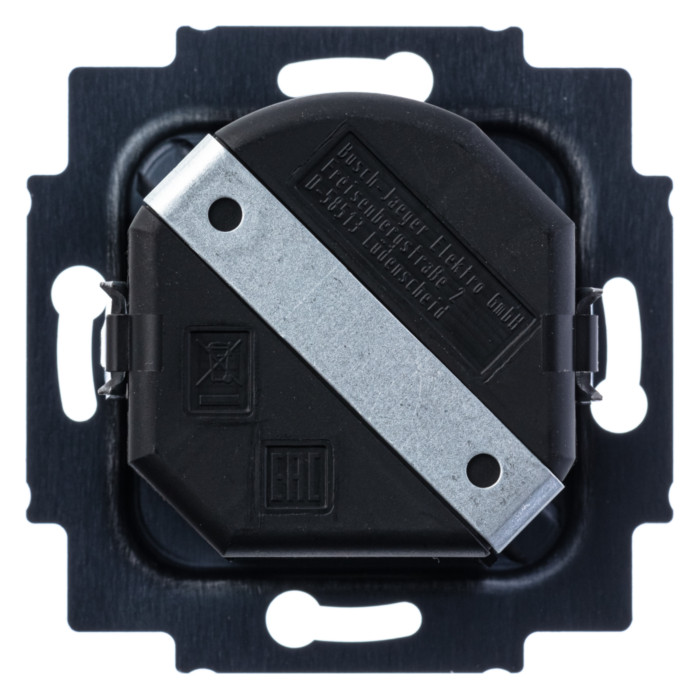 Светорегулятор поворотно-нажимной ABB LEVIT, 600 Вт, белый // ледяной, 2CHH942247A6001