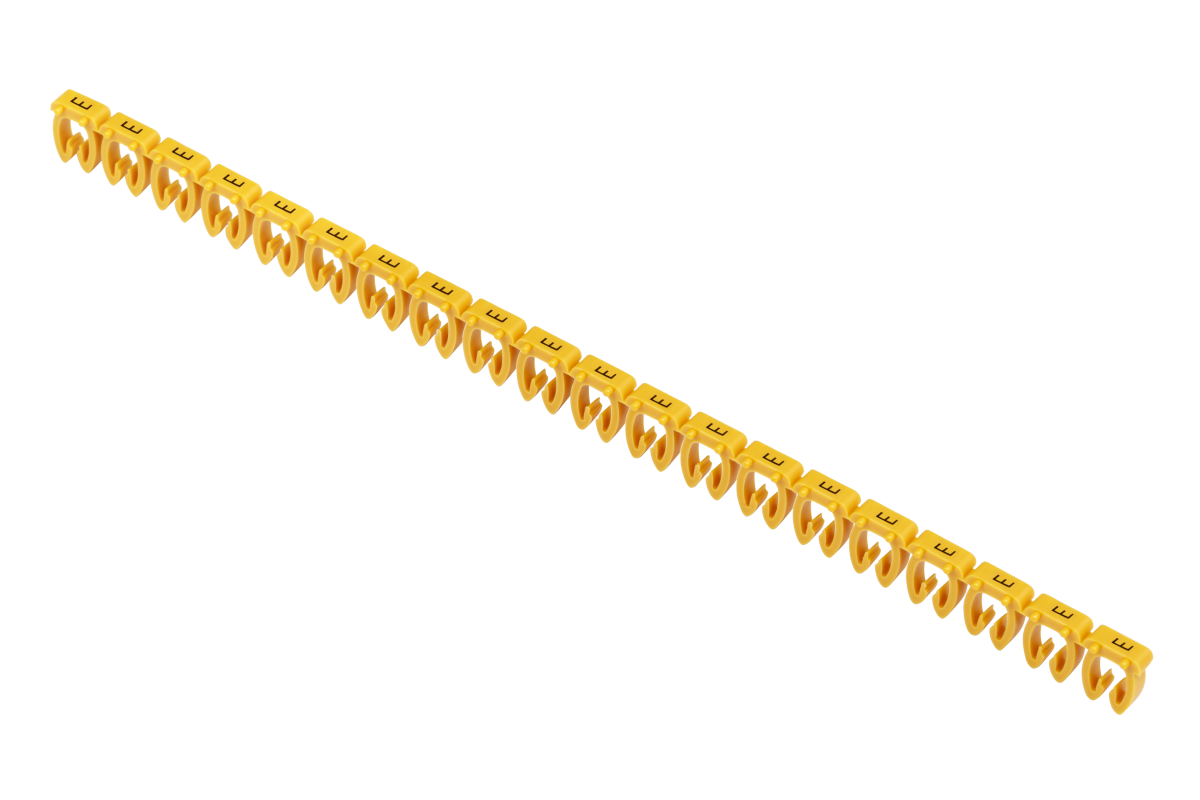 Маркер открытого типа KE 4-6мм2 символ E (200шт/упак) IEK