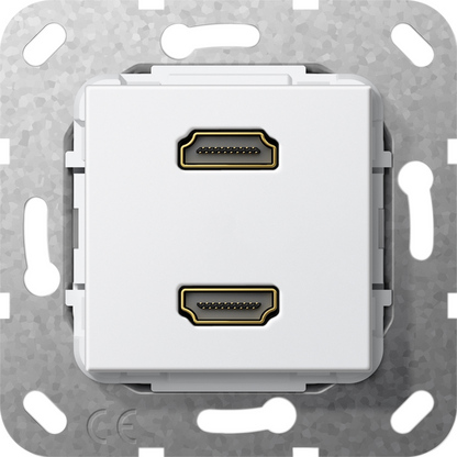Gira S-55 Бел глянц Разъем HDMI 2 местн.