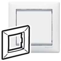 Рамка VALENA 1п.гор.бел-серый