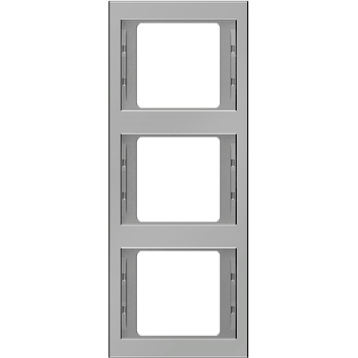 Рамка 3 поста Berker, вертикальная, нержавеющая сталь, 13337004