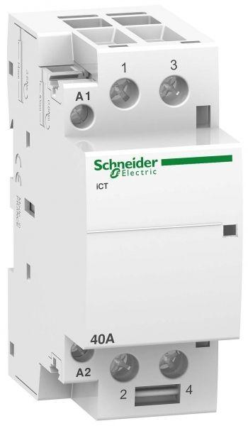 Контактор Schneider Electric модульный iСТ Acti9 40А 2п 2НО 230/240В A9C20842