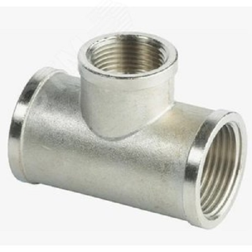 Тройник ВВВ 1х3/4х1 переходной, никелированный