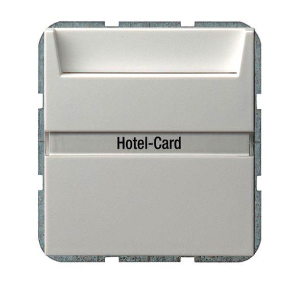 Карточный выключатель Gira SYSTEM 55, механический, белый глянцевый, 014003