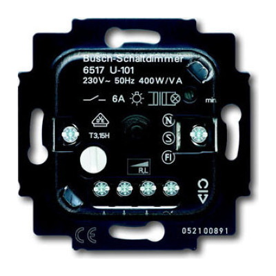 Механизм поворотного светорегулятора-переключателя ABB коллекции BJE, 600 Вт, 2CKA006515A0840