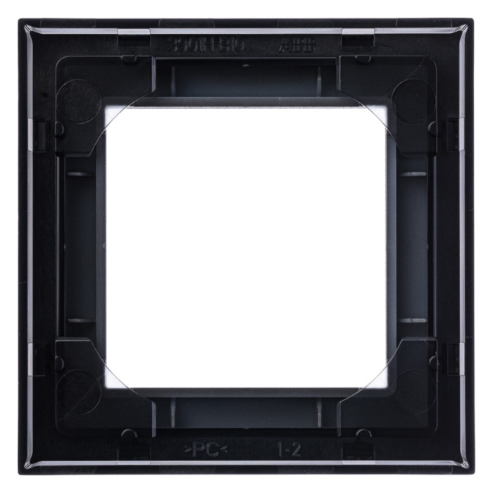 Рамка 1 пост ABB LEVIT, антрацит // дымчатый черный, 2CHH015010A6063