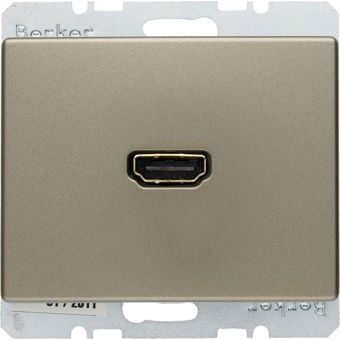 Розетка HDMI Berker ARSYS,  светло-бронзовый, 3315429011