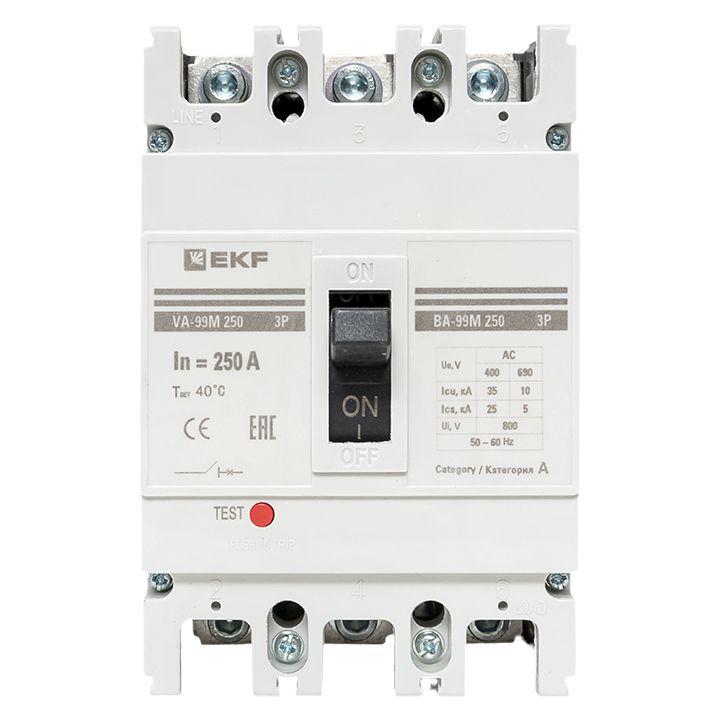 Выключатель автоматический 3п 250/250А 35кА ВА-99М PROxima EKF mccb99-250-250m