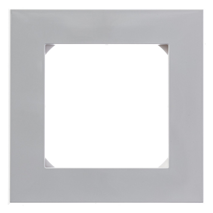 Рамка 1 пост ABB LEVIT, серый // белый, 2CHH015010A6016