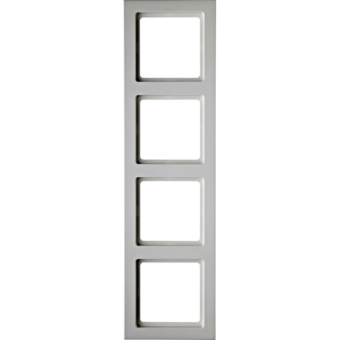 Рамка 4 поста Berker Q.3, белый бархат, 10146099