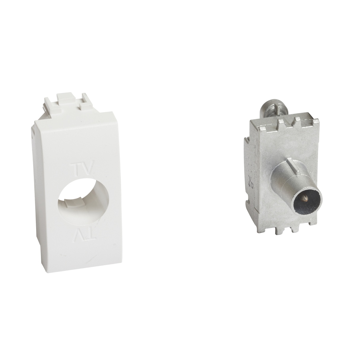 Розетка TV BTicino LIVING LIGHT, скрытый монтаж, LN4202P14