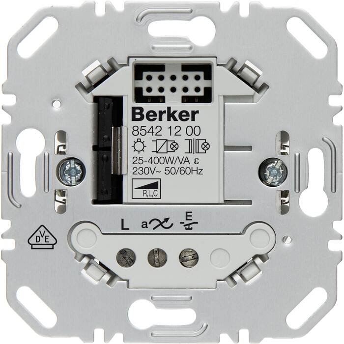 Механизм клавишного светорегулятора-переключателя Berker, 400 Вт, 85421200