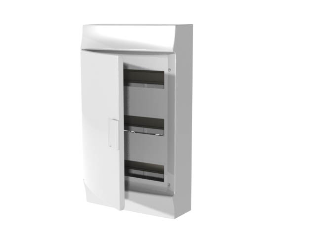 Бокс настенный Mistral41 36М непрозр. дверь (с клемм.) 3ряда ABB 1SPE007717F9974