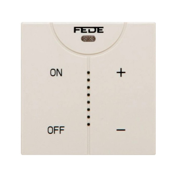 Светорегулятор клавишный FEDE коллекции FEDE, 600 Вт, бежевый, FD28625-A