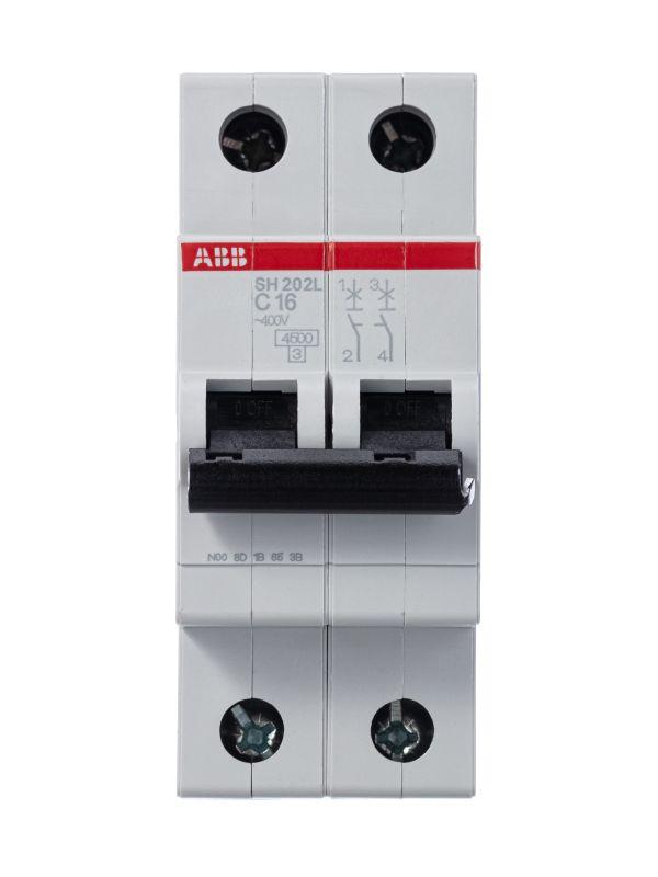 Автоматический выключатель ABB 2п C 16А SH202 C16  2CDS242001R0164