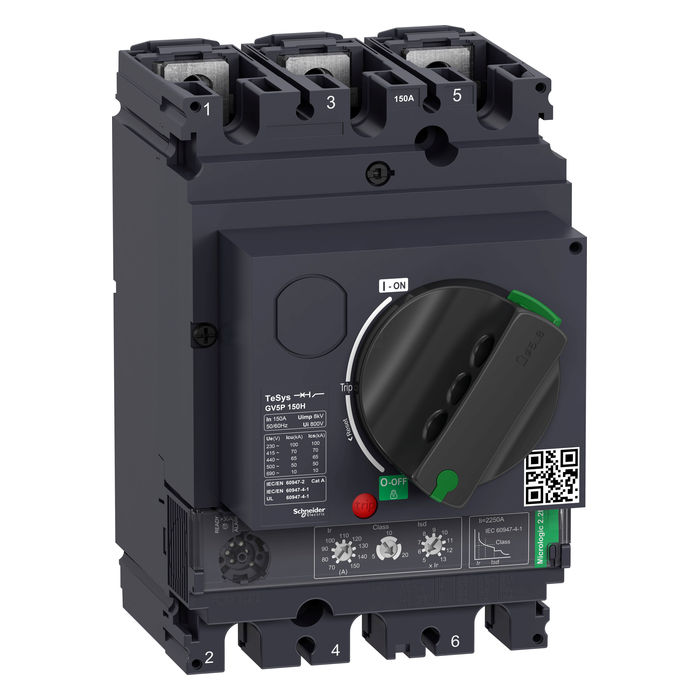 Силовой автомат Schneider Electric 150А 3P, электронный расцепитель, GV5P150H