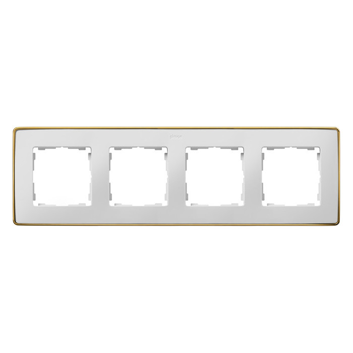 Рамка 4 поста Simon SIMON 82 DETAIL, белый, 8201640-245