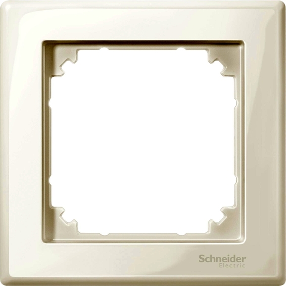 Рамка 1 пост Schneider Electric MERTEN M-SMART, бежевый блестящий, MTN478144