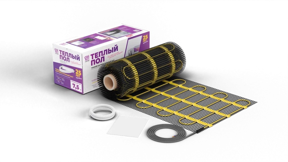 Мат нагревательный для теплого пола OneKeyElectro OKE-750-5.00