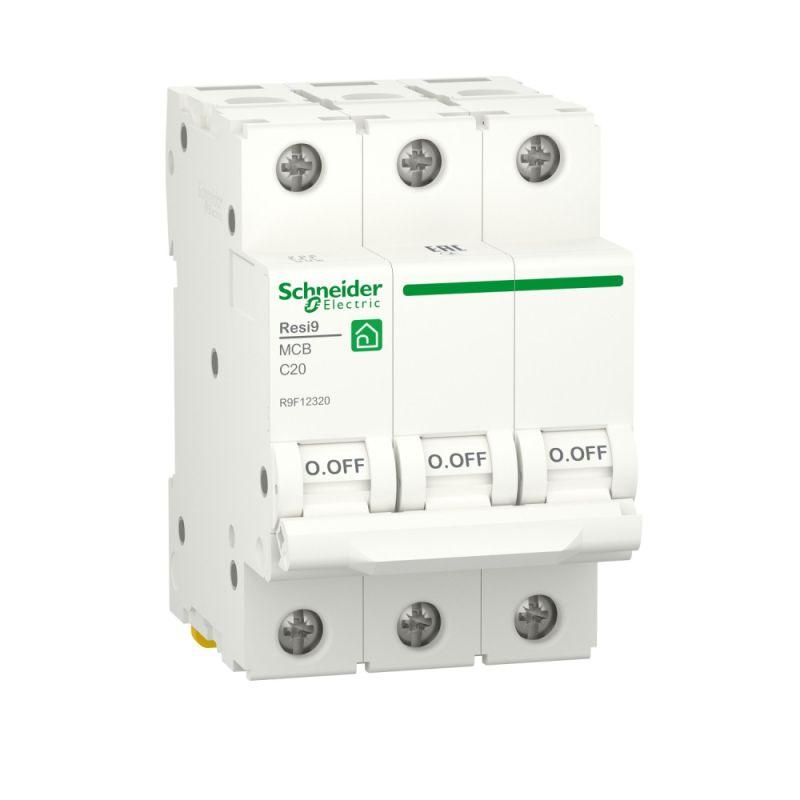 Автоматический выключатель Schneider Electric 3п C 20А Resi9 6000А  R9F12320