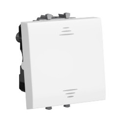 Выключатель одноклавишный DKC AVANTI с подсветкой, белый, 4400112