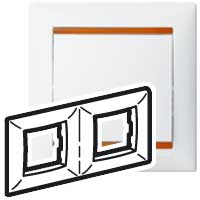 Рамка 2п гор Бел/Янт Valena