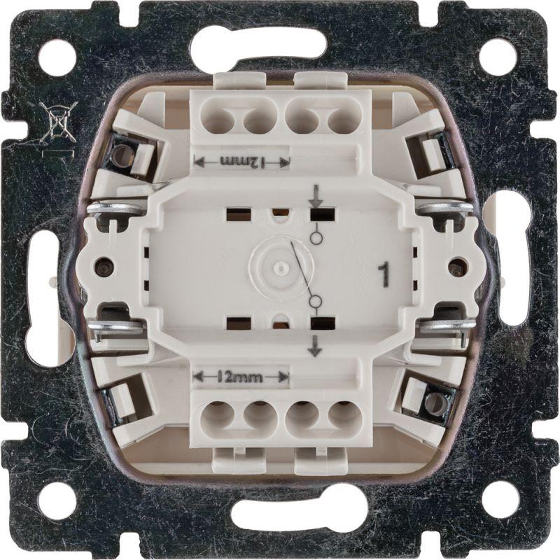 Выключатель 1-кл. СП Valena 10А IP31 250В механизм сл. кость Leg 774301