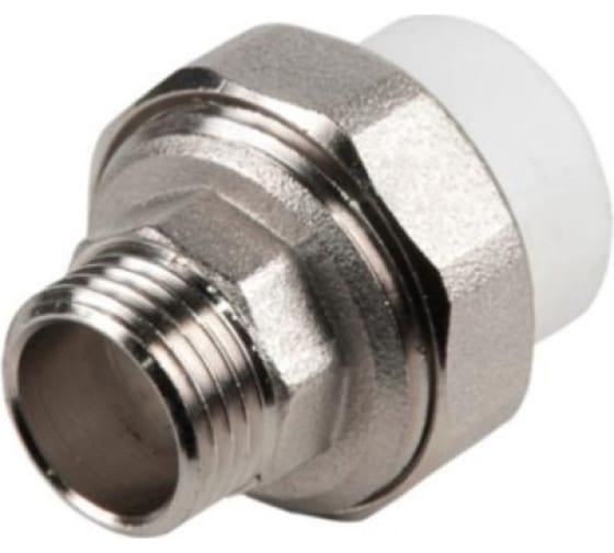 Муфта разъемная 32 х 1 1/4 НР полипропиленовая PPR белая