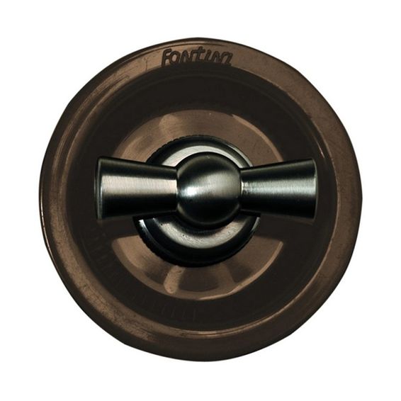 Выключатель для жалюзи поворотный Fontini VENEZIA, механический, хром//коричневый, 35342522