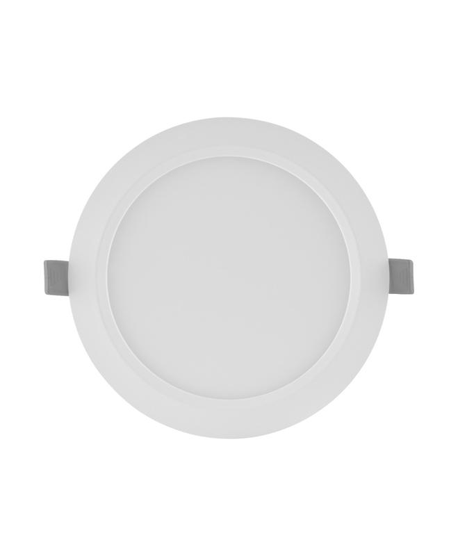 Светильник светодиодный Downlight SLIM ROUND тонкий ДВО 24Вт 4000К 1920лм IP44 ECO CLASS бел. LEDVANCE 4058075154506