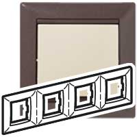 Рамка 4п гор Модерн Valena