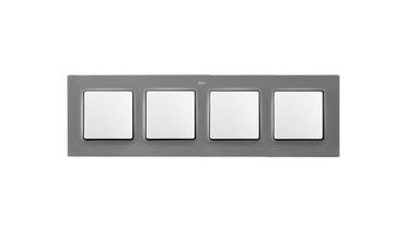 Simon S82 Concept Матовый серый, Рамка 4-я
