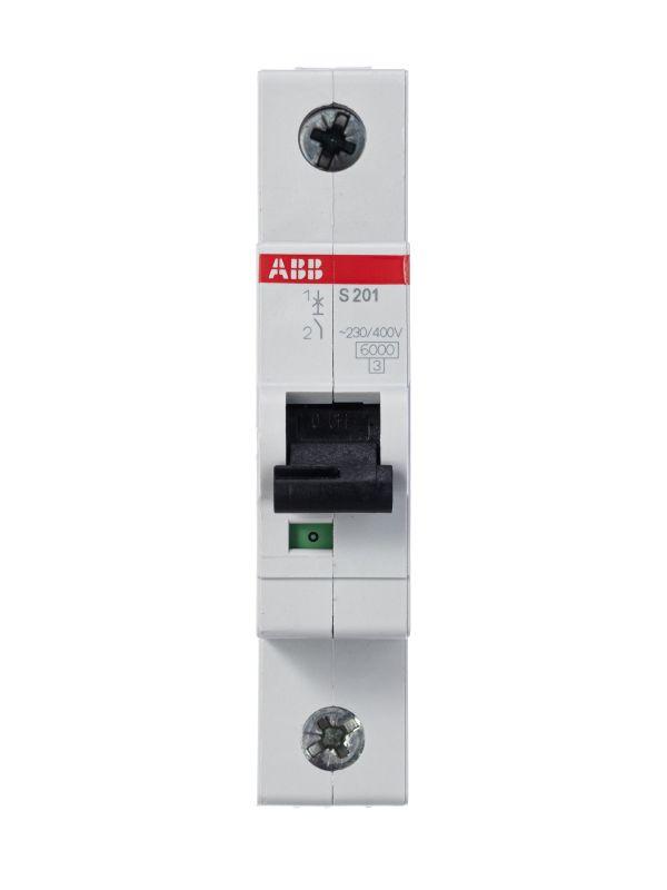 Автоматический выключатель ABB   1п C 0.5А 6кА S201 C0.5  2CDS251001R0984