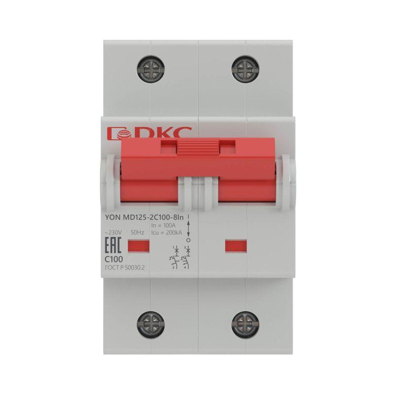 Автоматический выключатель DKC 2п C 80А 20кА YON MD125  MD125-2C80